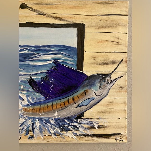 Original Sailfish Painting - Picture 7 of 7